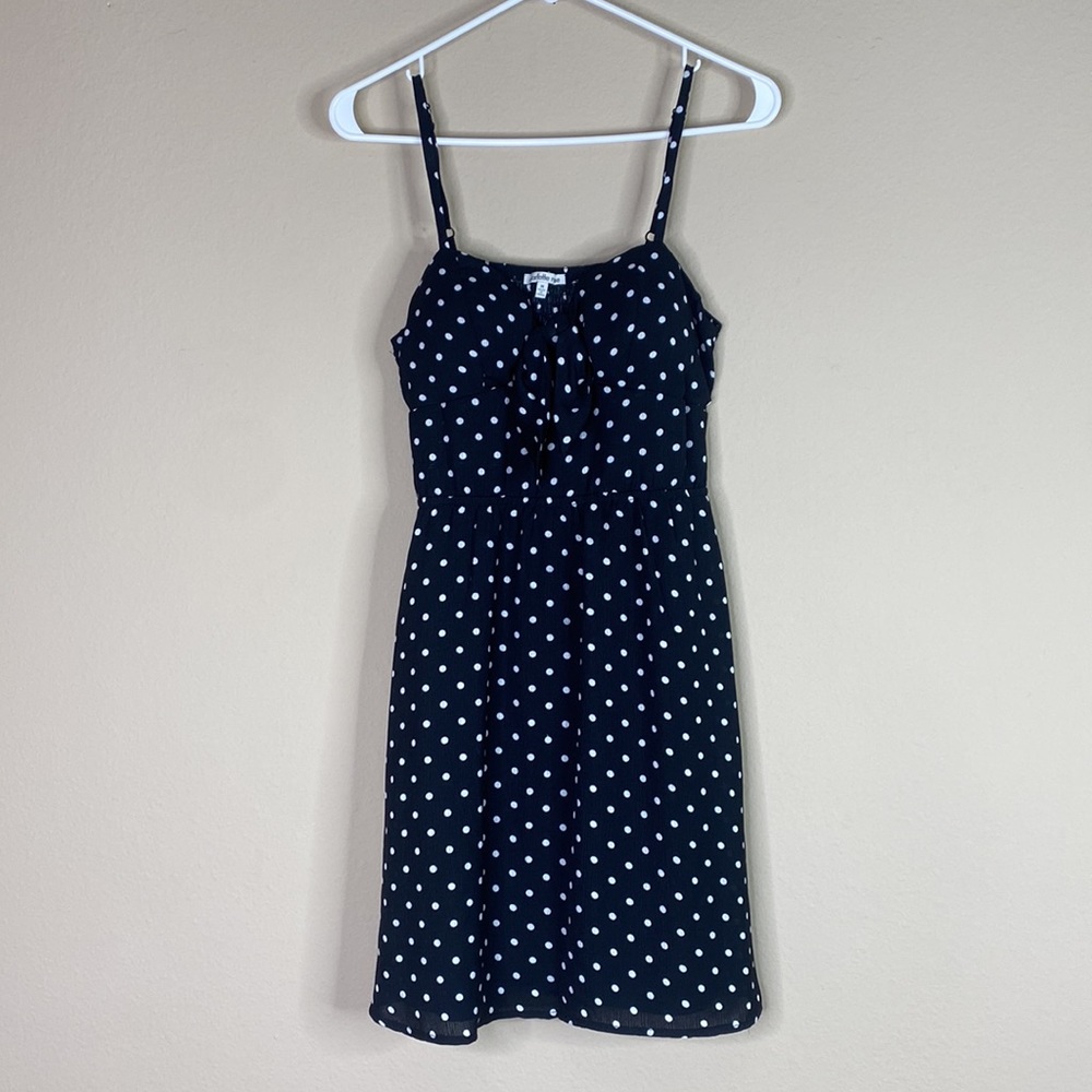 CR | Short Polka Dot Chest Bow Dress | M